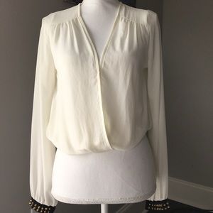 Off white blouse with stud detail
